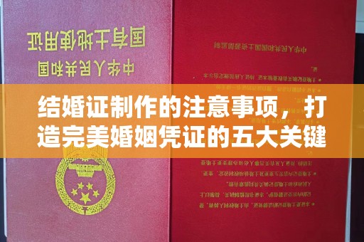 鹤岗结婚证制作的注意事项，打造完美婚姻凭证的五大关键点